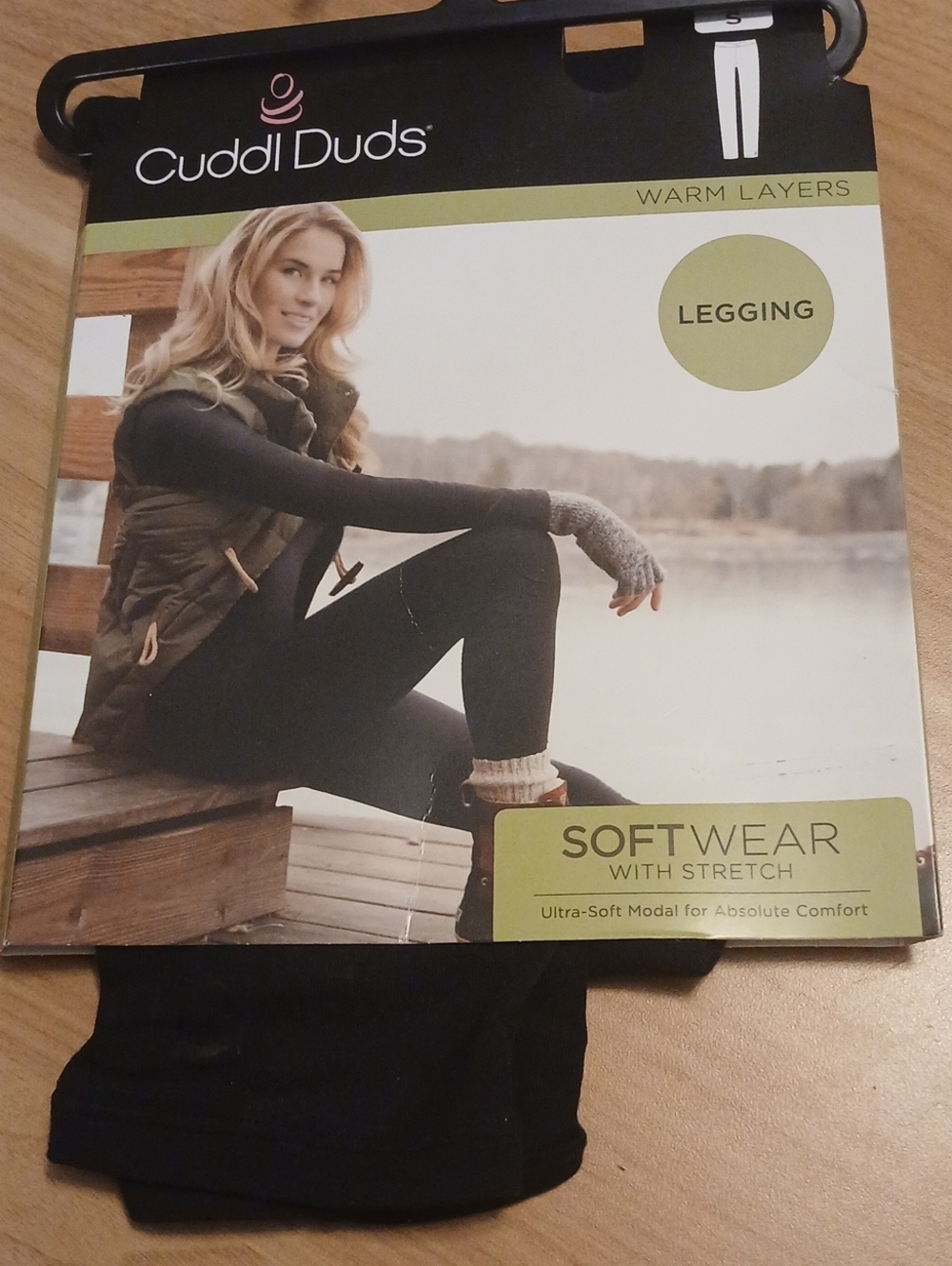 Cuddl Duds Black Women’s Leggings - SoftWear Stretch in Size Small (NWT)